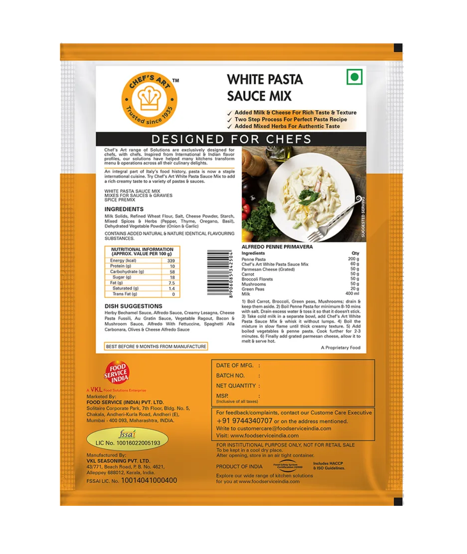 Chefs Art - White pasta