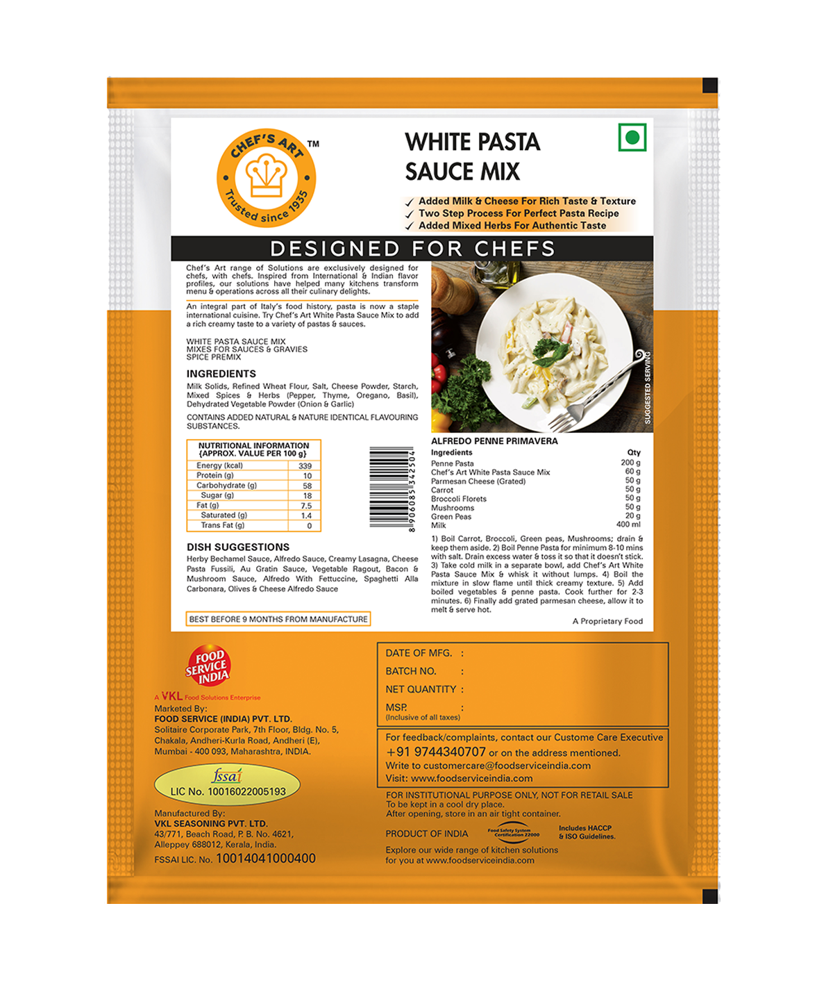 Chef's Art White Pasta - FSIPL