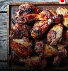 Jamaican drumstick with demiglace sauce thumbnail