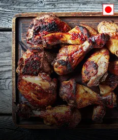 Jamaican drumstick with demiglace sauce thumbnail