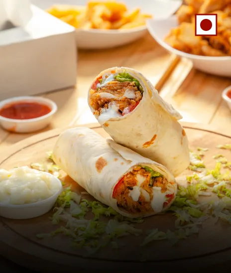 Chettinad Chicken Wrap 464 549