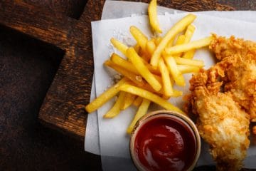 Fish n Chips with indian marinade 464 x 553